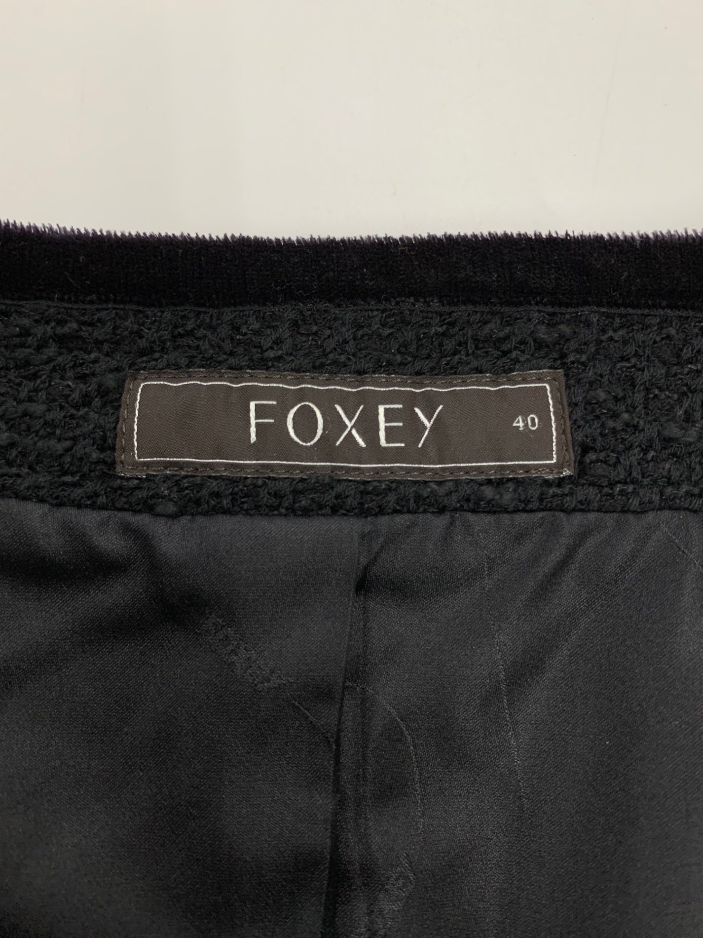 フォクシーブティック ジャケット コンコルド 29054 ジャケット 40 ブラック ITFF0HUR0THS