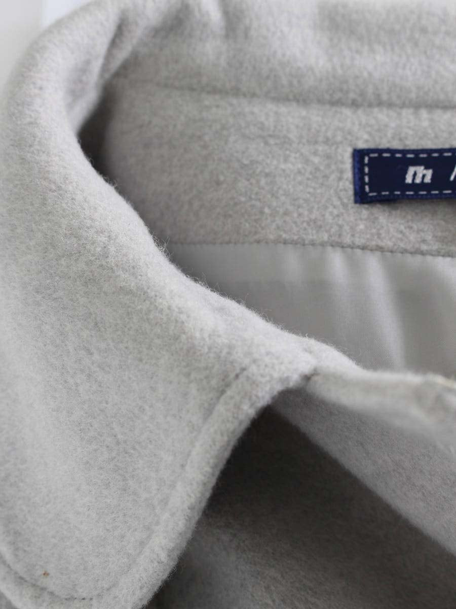 エムズグレイシー 029517 コート 38 グレー ウール ベロア ITLA3YK6MCOG 【SALE】