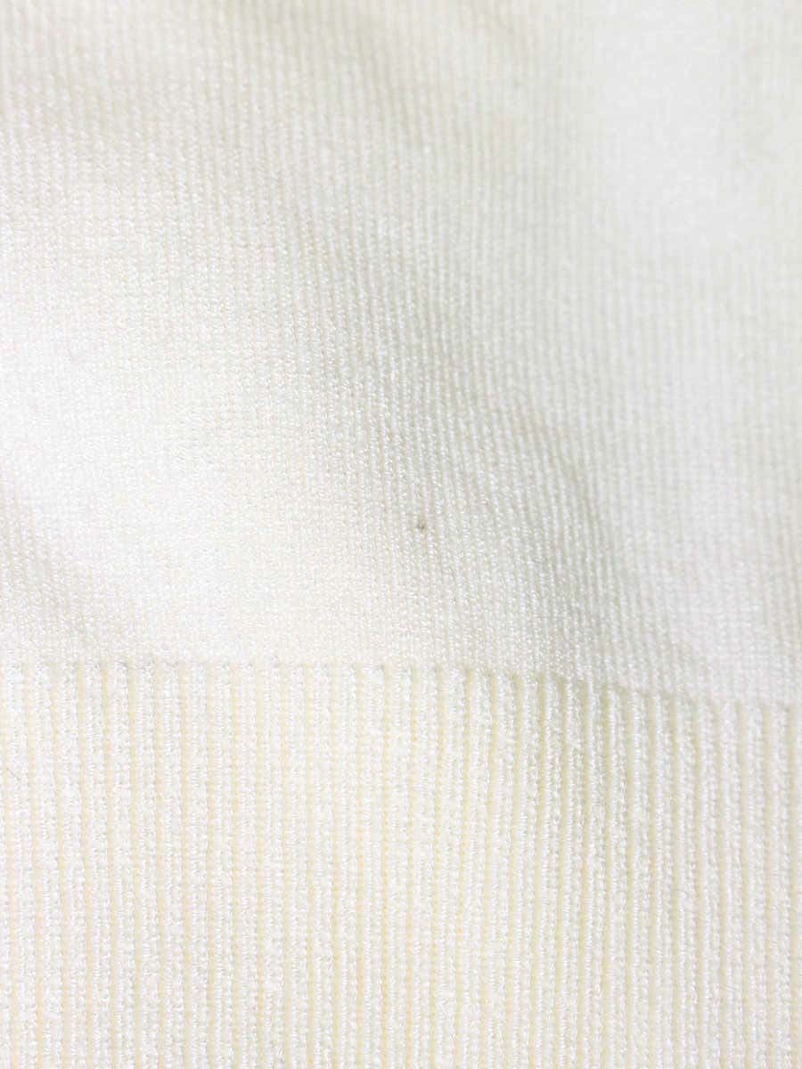 スーパービューティー トップス 42 ホワイト ニット半袖 チェリーフラワー刺繍 リボン ITCUT3UGPS6S 【SALE】