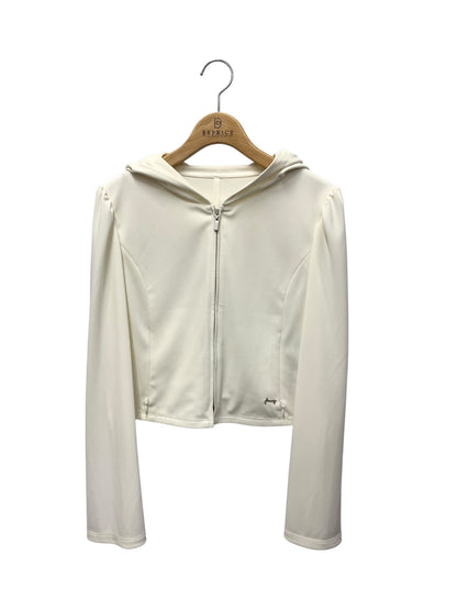 フォクシーニューヨーク Tresor トレゾール 45311 カーディガン 38 ホワイト ジップアップ フード ITG8G4TXHCR8