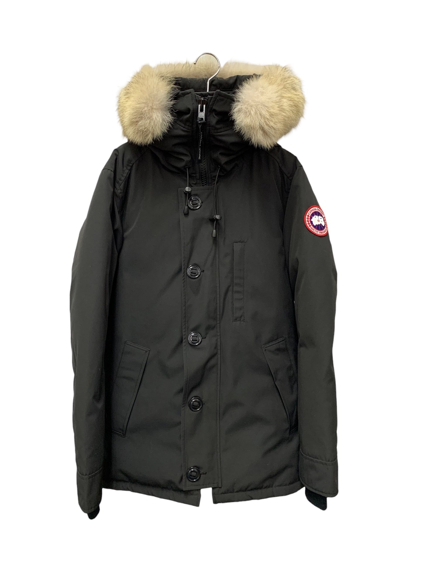 カナダグース Chateau Parka Fusion Fit Heritage シャトー 3426MA ダウンジャケット 175/88Y ブラック コヨーテファー ITQ00AU5NY2O