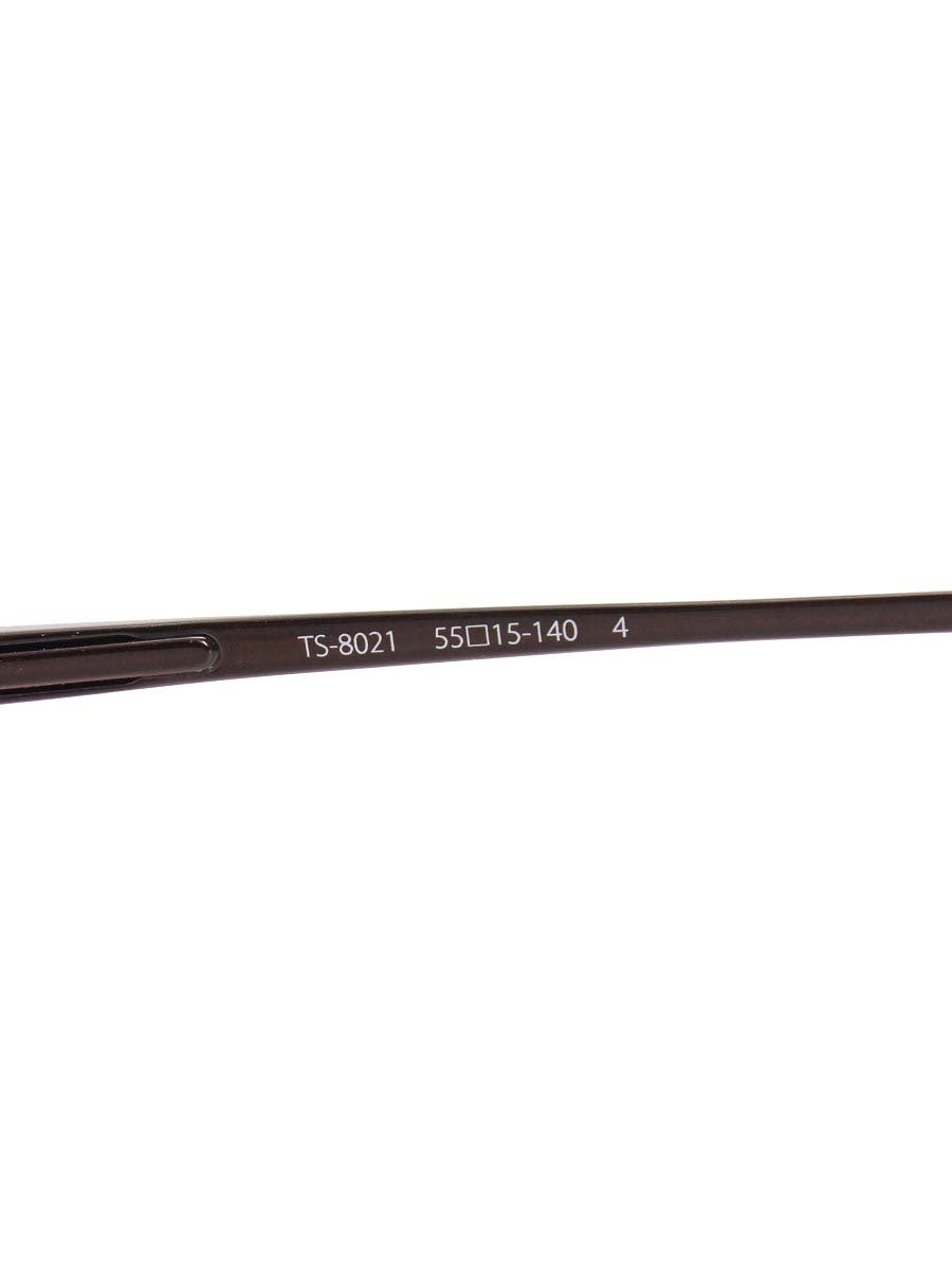 アミパリ TS-8021 メガネ ブラウン メタルフレーム スクエア IT33F74CZA5K
