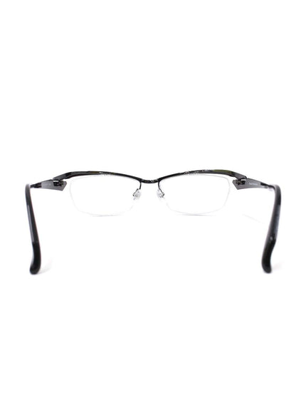 マサキマツシマ MF-1256 メガネ ガンメタル/シルバー/ブラック スクエア ハーフリム メタルフレーム ITRJYR1LN6TQ