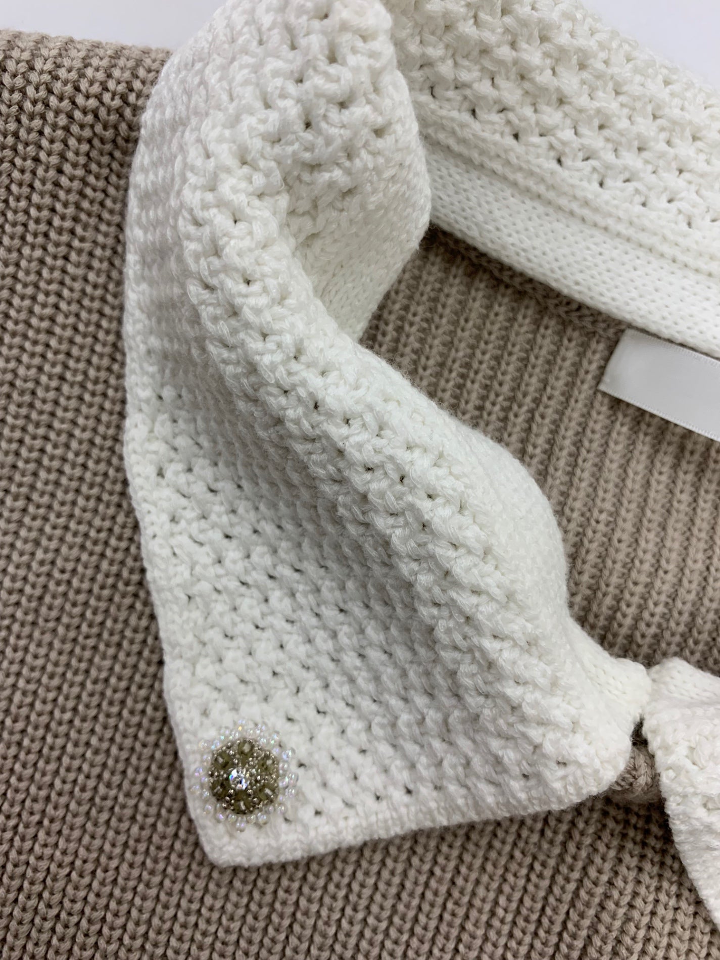 ルネ 6112487 ニットベスト 36 グレージュ 襟付き ITTNZV8SSHVM