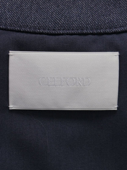 セルフォード デニムライクジャケット CWFJ242010 ノーカラー 36 ブルー ITWS6569W66O