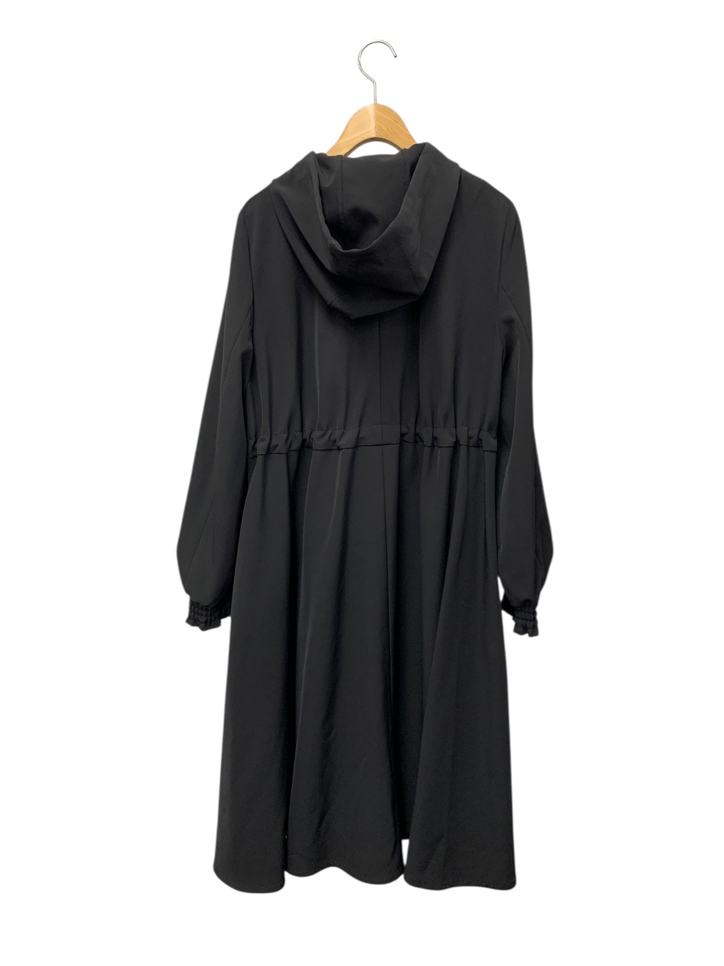 トゥービーシック 2WAYダブルクロス コート W5A02-114-09 42 ブラック フリル フード ITSTIK32SCHC