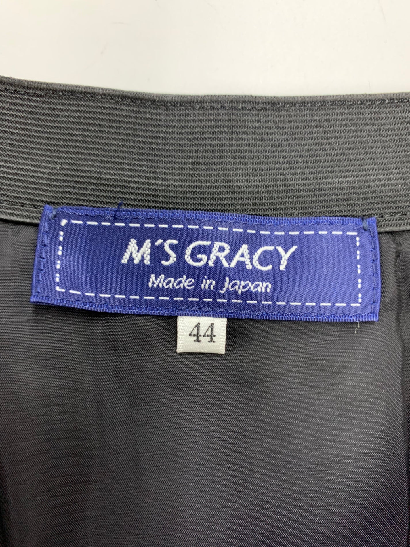 エムズグレイシー 237521 スカート 44 ブラック フラワーモチーフ タックフレア ITCI5MU0AOY2