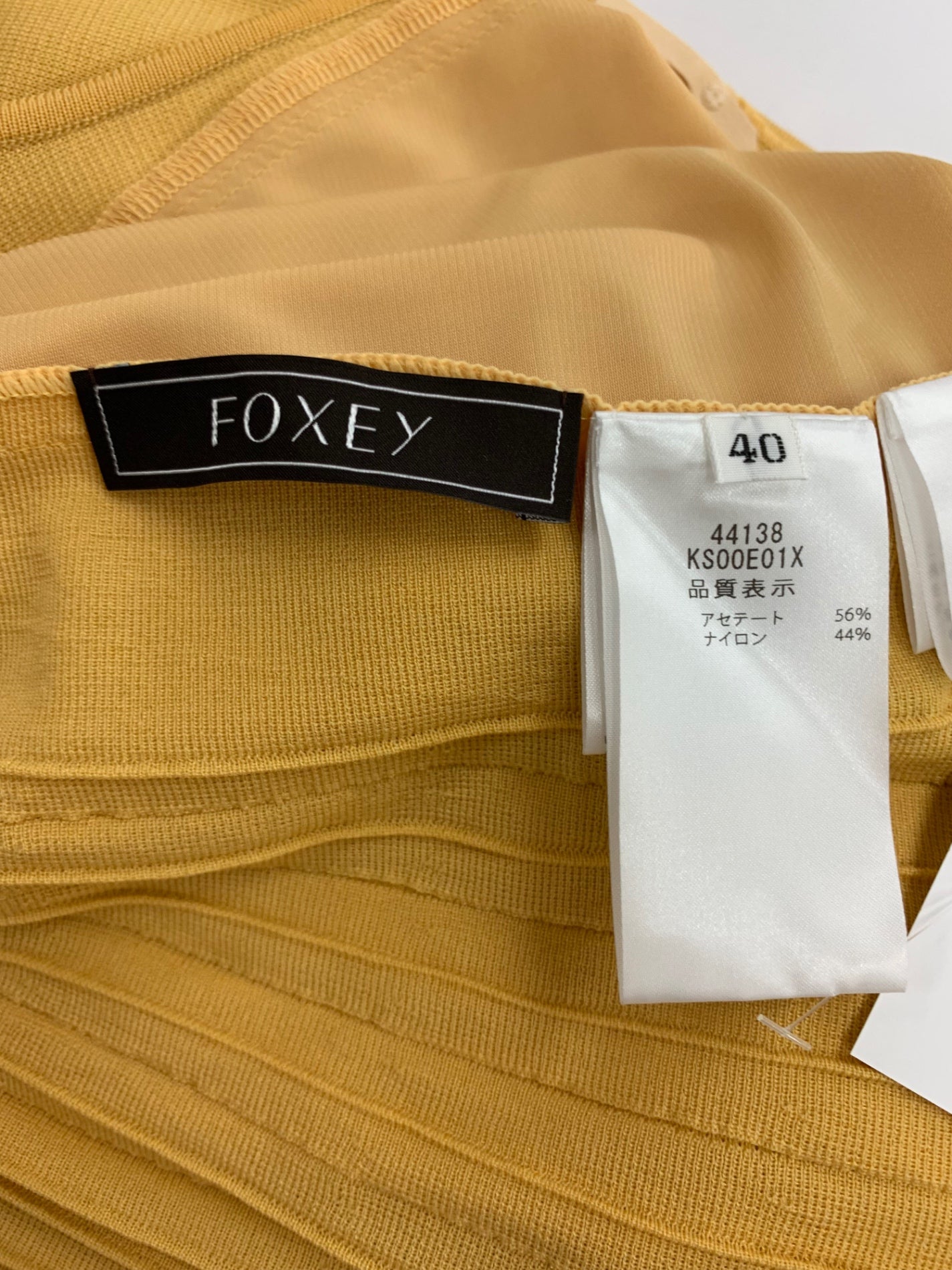 フォクシーブティック Knit Dress Aerin 44138 ワンピース 40 イエロー IT0TL1NX27Q4