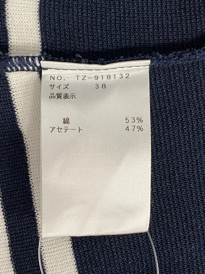 エムズグレイシー 918132 Tシャツ カットソー 38 ネイビー ニット イカリマーク IT8DIS7RM8LU