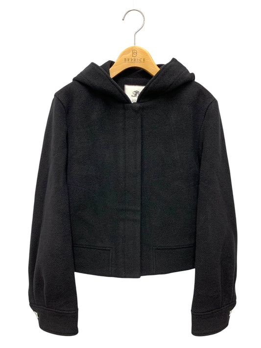フォクシーブティック Marie 44870 ジャケット 38 ブラック マリー ウール フード ITJG04Y2IJ18 【SALE】