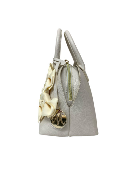 エムズグレイシー 094311 ハンドバッグ ベージュ フェイクレザー リボン ITNM61V378AW