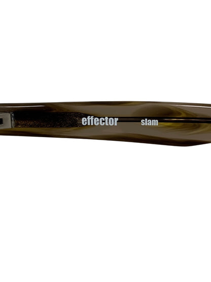 エフェクター slam スラム メガネ ブラウン セルフレーム スクエア べっ甲柄 ITAEVOCU3V60