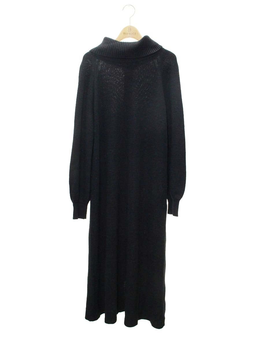 ブルーレーベルクレストブリッジ 55J79-643-09 ワンピース 38 ブラック ニット リボン ITLVS5S2Z54G 【SALE】