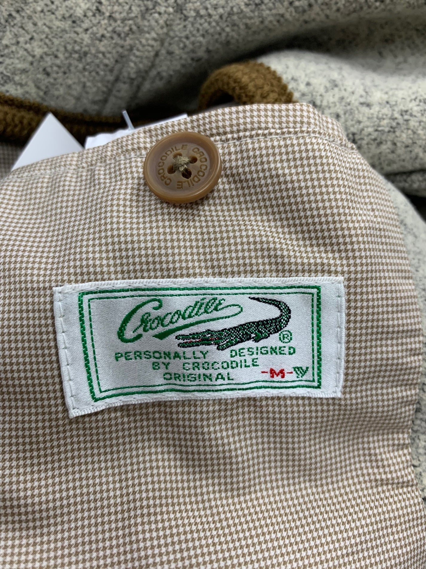 クロコダイル 1604-75422 M グレージュ スタンドネック ITHSDY222K7M