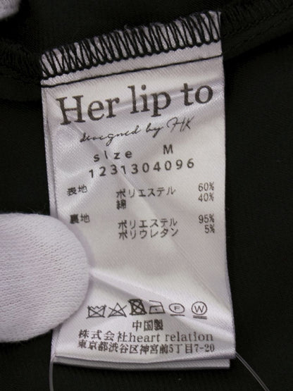 Her lip to フローラル レース マーメイド スカート 1231304096 M ブラック ITCSFPL5U93U 【SALE】
