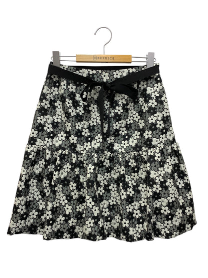 エムズグレイシー 327517 スカート 38 グレー ラメ フラワーモチーフ バルーン ITTZVWJ20LP4 【SALE】