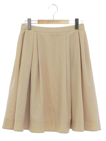 フォクシーニューヨーク 25747 スカート 40 ベージュ フレア IT51VPJR8H15