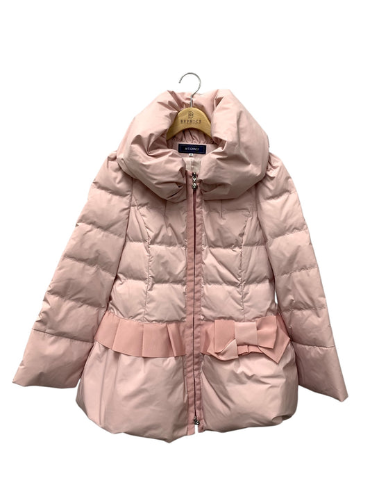 エムズグレイシー ダウンコート 819512 カメリア ダブルジップ リボン 38 ピンク 38 ITTM7QJXWQ74