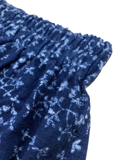 コムデギャルソン robe de chambre RV-080150 パンツ ネイビー 小花柄 フェルト生地 ITG0OWGUPNE6 【SALE】