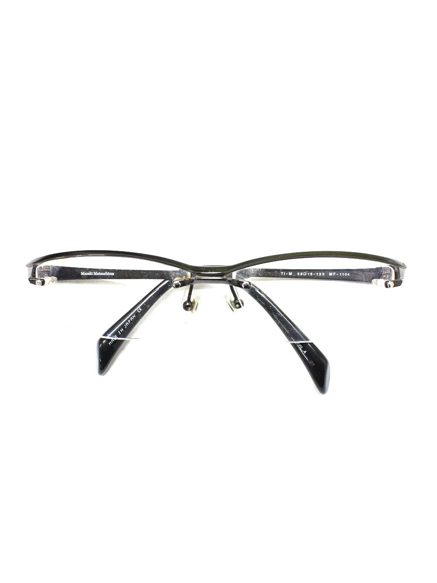 マサキマツシマ MF-1104 メガネ ガンメタル/ブラック ハーフリム ブロー COL.4 ITMYPSWOWJWH