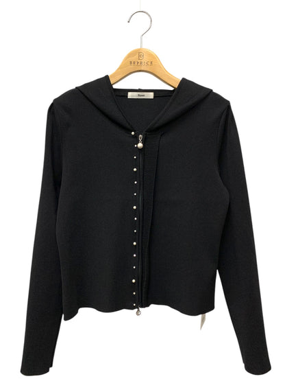 ルネ 6832370 パーカー 38 ブラック パール ラインストーン Wジップ IT24MM3Q48EG