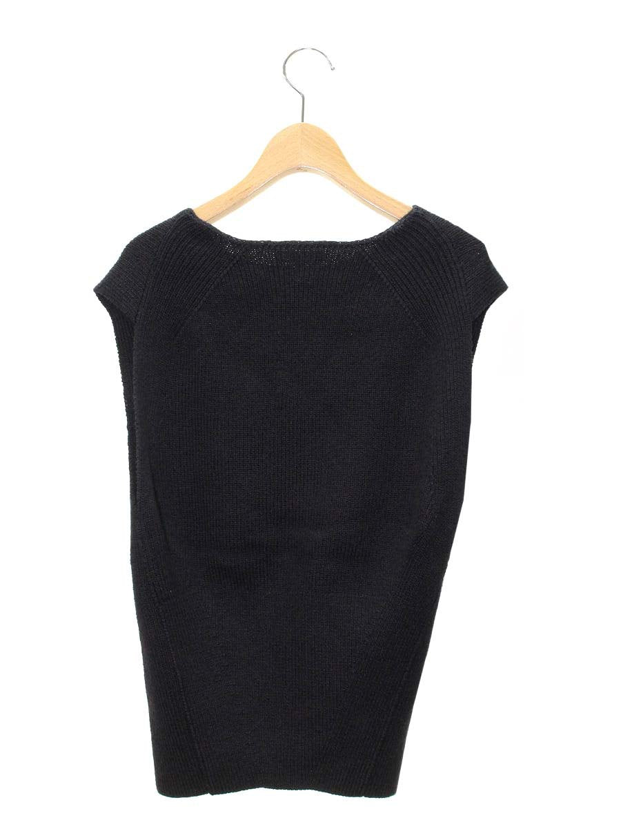 ブラミンク 7913-106-0017 ニットベスト 36 ブラック コットン ITLV56PL6KKY