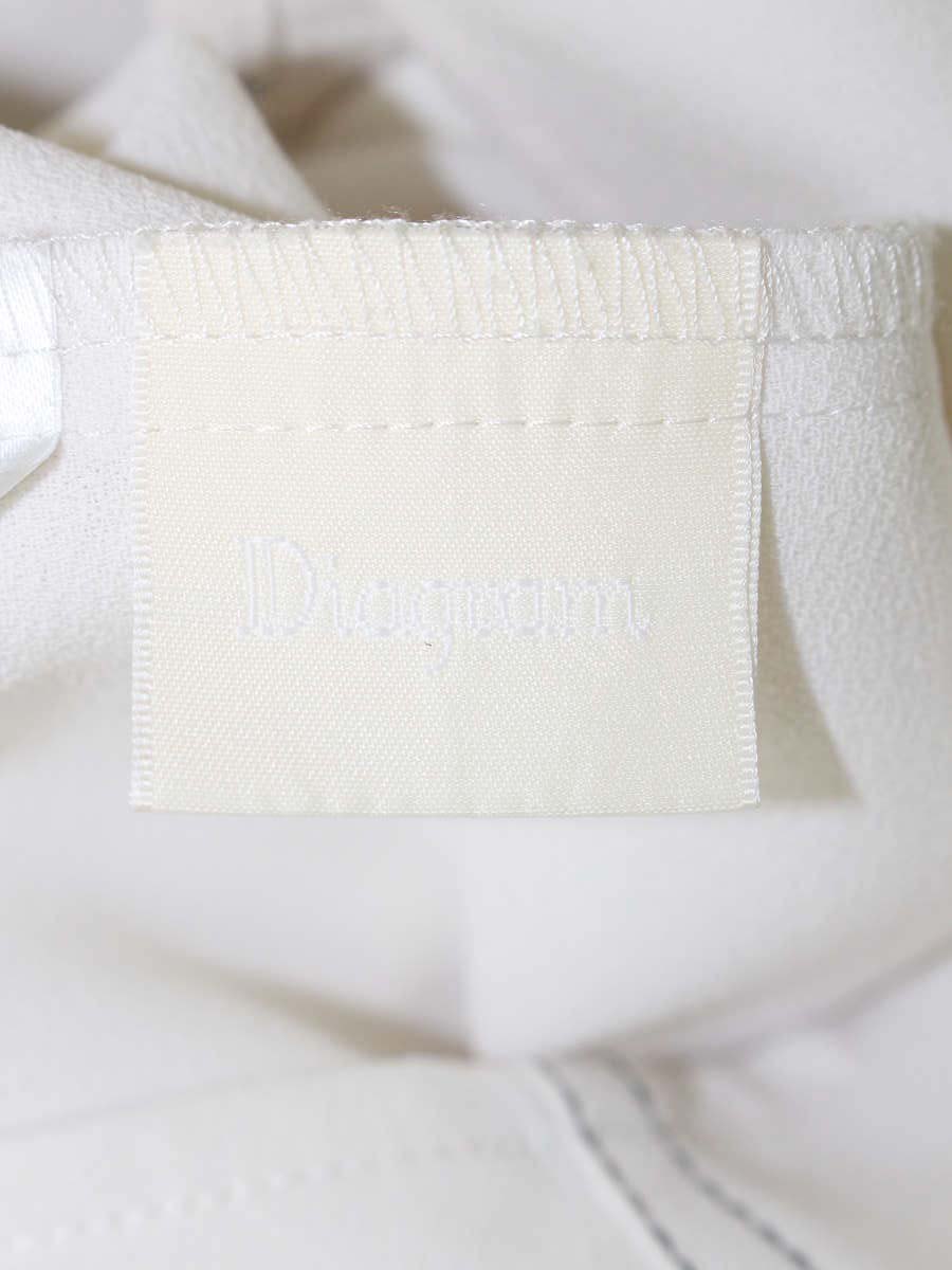 ダイアグラム 03213 41075-00 カットソー 36 アイボリー フリル ステッチ ITRSJNNDS1M0