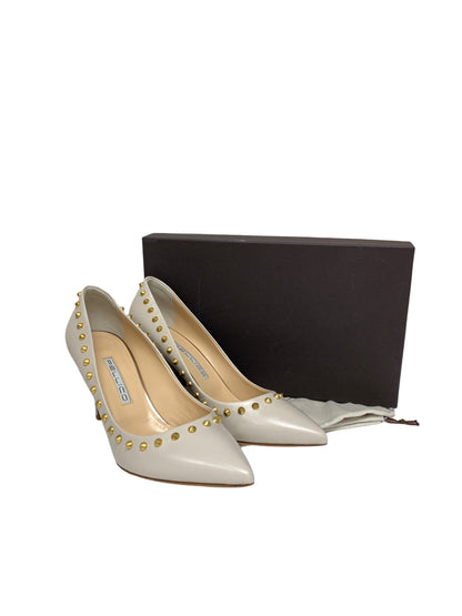 ペリーコ PE181DA2123VIXXDAI パンプス 37.5 ベージュ ゴールドスタッズ IT0S4A9IF02S