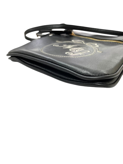 エムズグレイシー 494107  バッグ ブラック リボン 刺繍ロゴ IT5WZTNGO5MQ