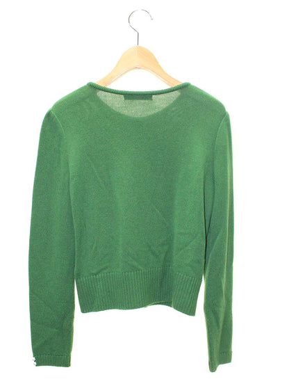 ルネ 6142370 カーディガン 36 グリーン パールボタン ウール ITMJTVM4Y62A