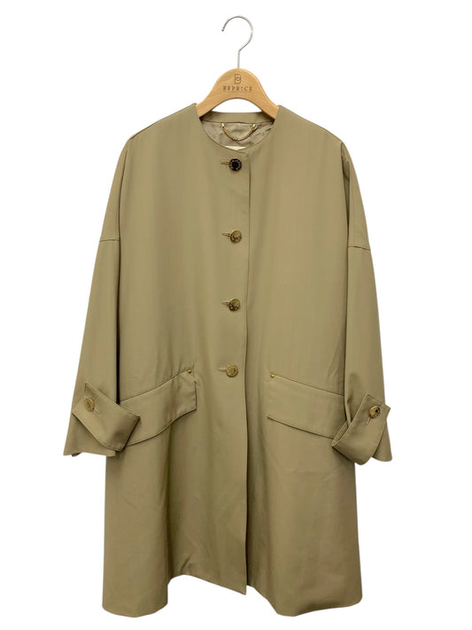マッキントッシュ L251HI1055EXDE スプリングコート 6 カーキグリーン ノーカラー ゴールドボタン IT6ETHG3AOTW