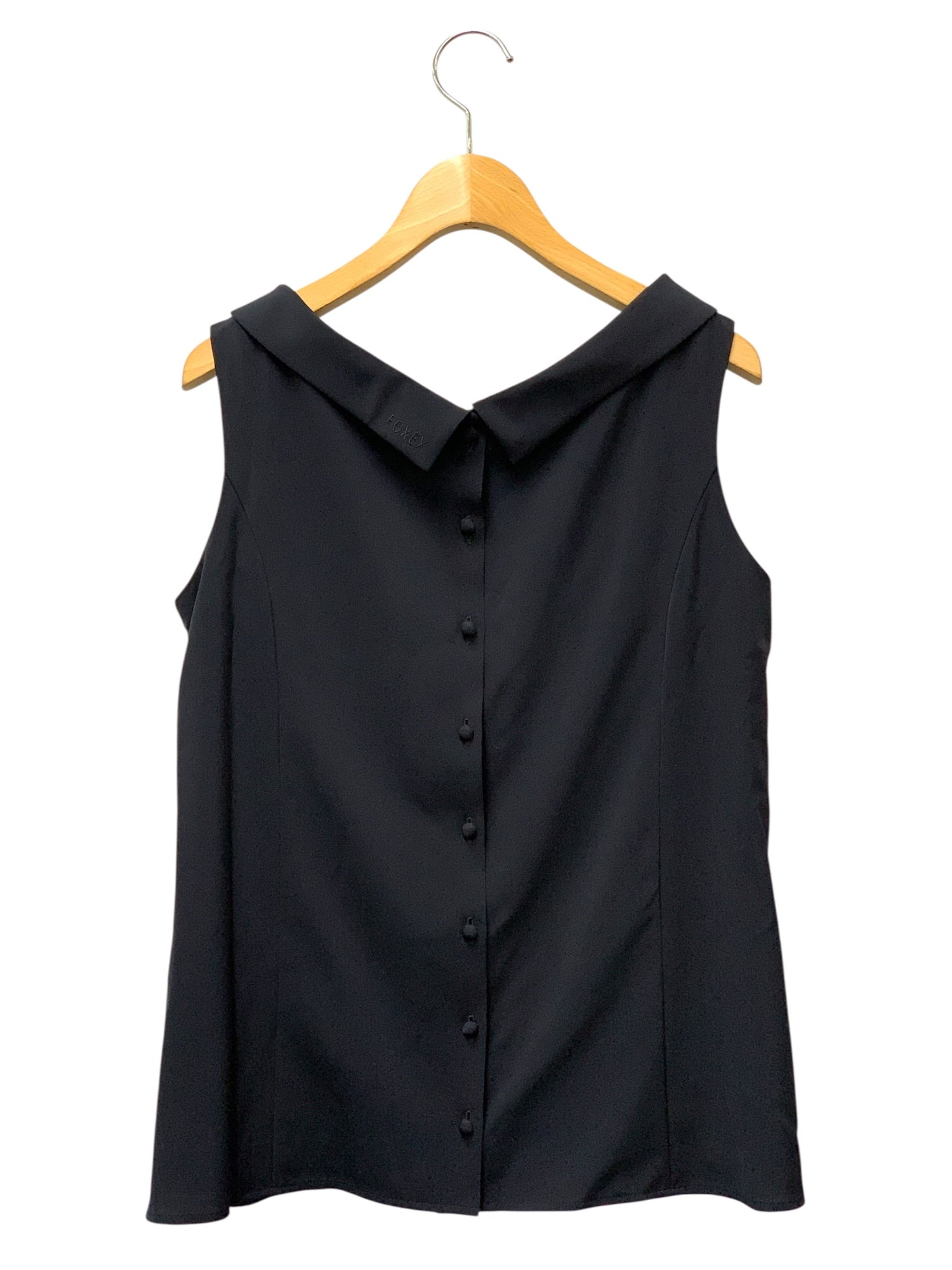 フォクシーニューヨーク Freesia Blouse 42826 ブラウス 40 ネイビー