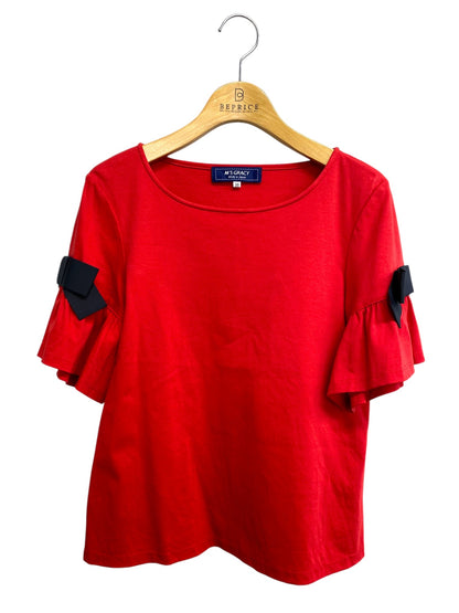 エムズグレイシー 115310 Tシャツ カットソー 38 レッド リボン IT2JF5YSNMNC