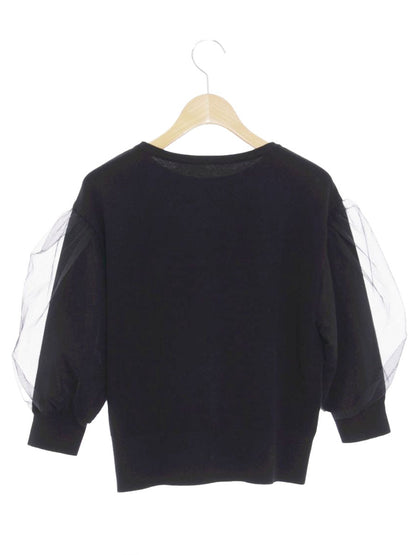 フォクシーブティック Knit Tops Balloon 41847 ニット セーター 38 ブラック チュール ITT6RA90Z3O0