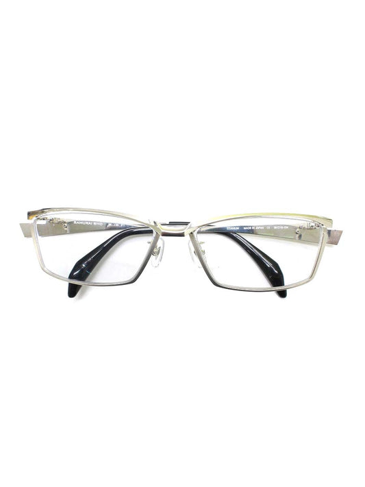 サムライ翔 SS-J33 メガネ シルバー/ブラック メタルフレーム スクエア IT1CKO1XAQ44