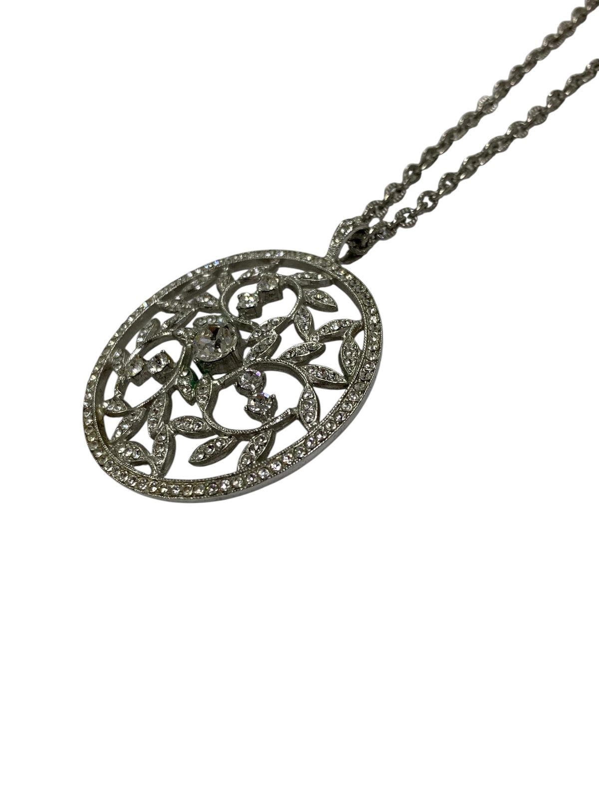 フォクシーブティック NECKLACE CRYSTAL MOON 25772 ネックレス シルバー ITMVJG2NBHU6