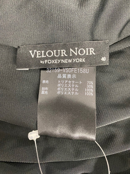 ベロアノワール by フォクシーニューヨーク 32159 ワンピース 40 ブラック ブリオッシュ ベロア ITIYNRQS5SC0