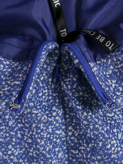 トゥービーシック W5S10-326-24 スカート 38 ブルー タックフレア ITRNALQDATVY