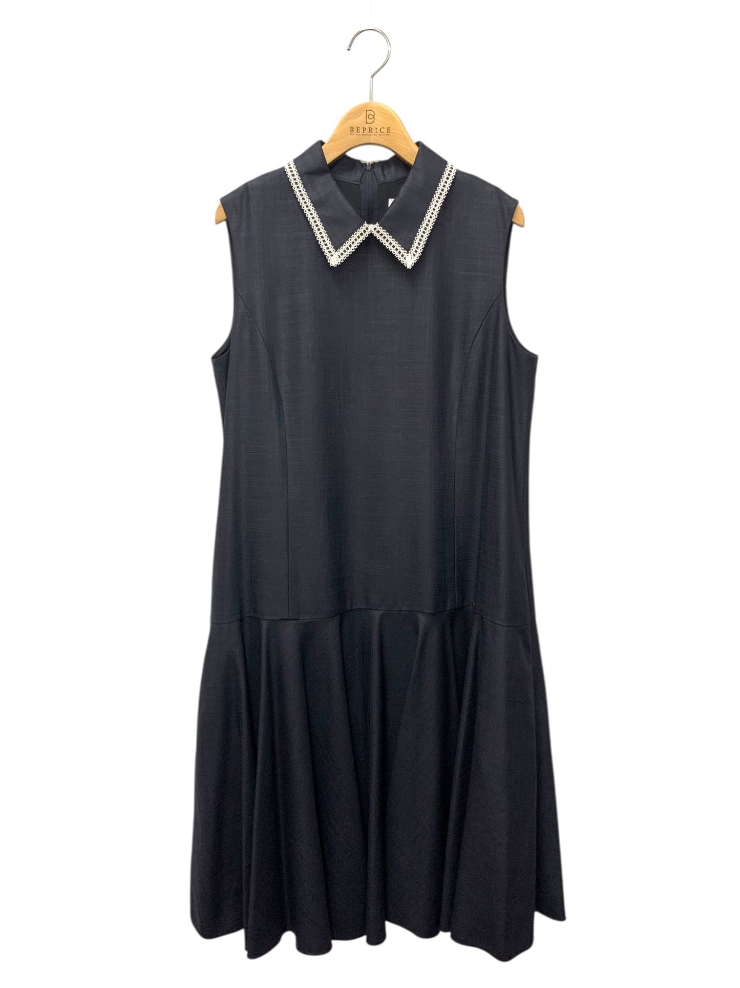 フォクシーニューヨーク Libre Dress 42738 ワンピース 42 ネイビー レース フレア IT5653XYQWQT