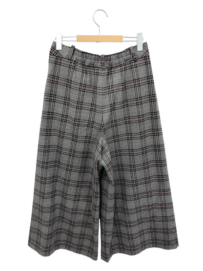 エムズグレイシー 316604 ワイドパンツ 40 グレー タータンチェック ITNNDCW7NP3W