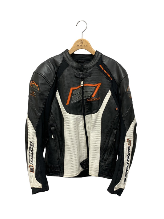ヒョウドウ speed style D3o パンチングレザージャケット L ブラック ITSAG9CGQ4HK