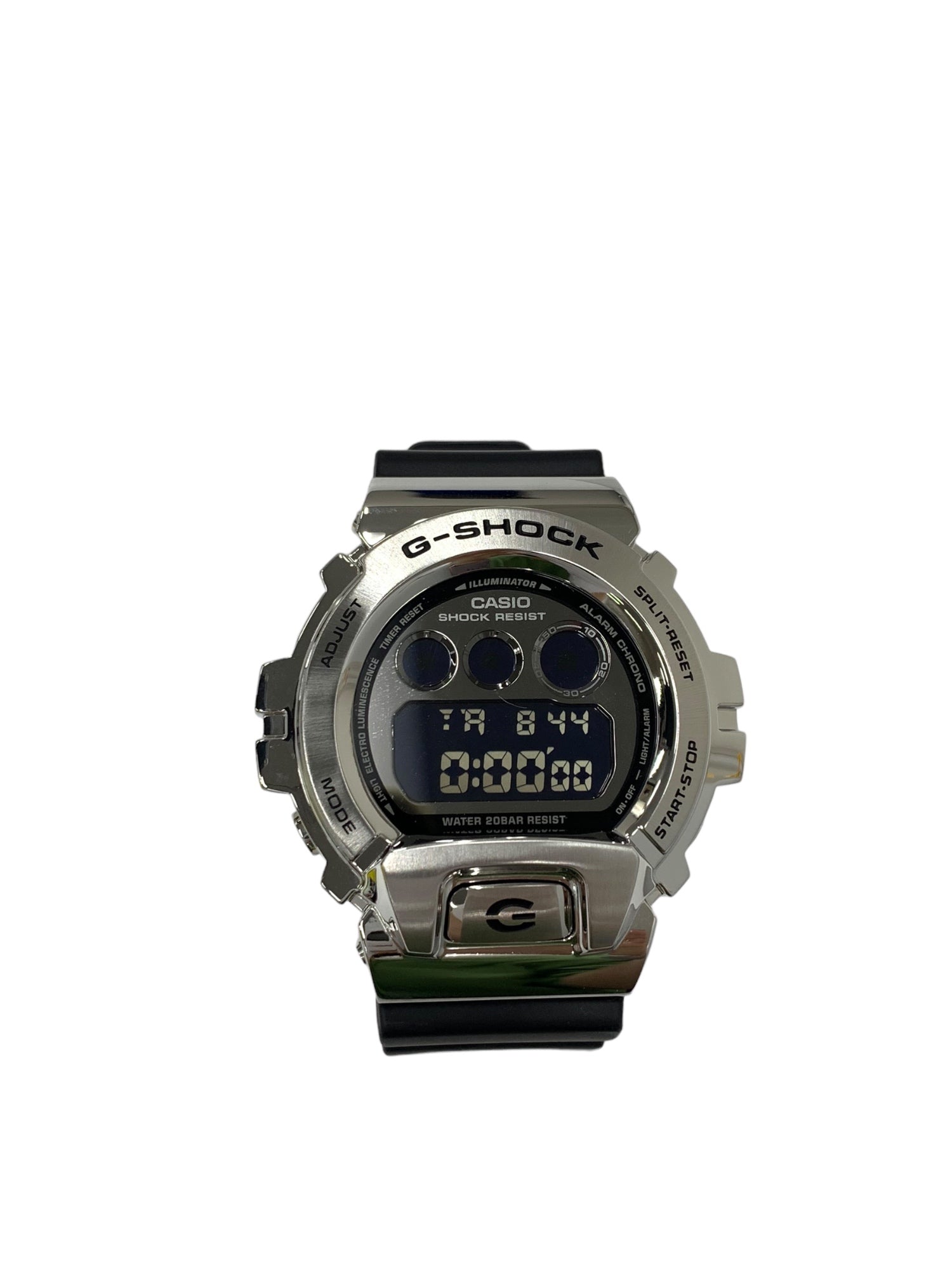 カシオ G-SHOCK GM-6900-1JF 腕時計 シルバー メタルベゼル ラバーベルト | 中古ブランド品・古着通販ビープライス