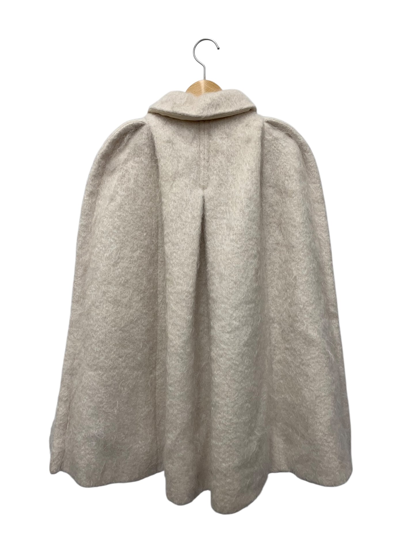 ヨリ shirocon SC2125-012AW ポンチョ F ホワイト ケープコート ウール モヘア混 ITM38BOLTRIB