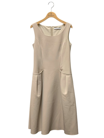 フォクシーニューヨーク Dress 38961 ワンピース 38 ベージュ スクエアネック IT2CPF6D7RMU