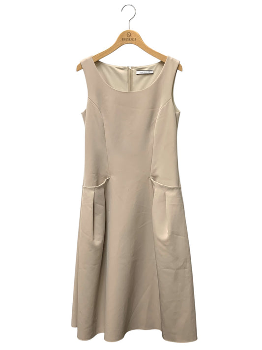 フォクシーニューヨーク Dress 38961 ワンピース 38 ベージュ スクエアネック IT2CPF6D7RMU