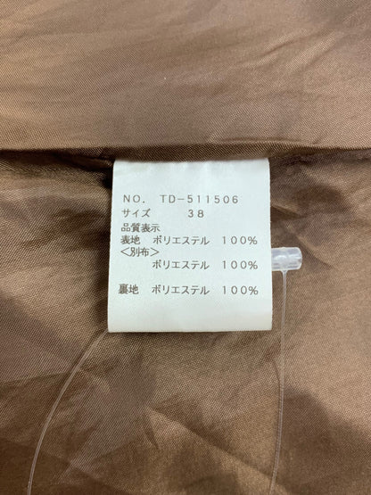 エムズグレイシー 511506 ワンピース 38 ブラウン フレア リボン IT40CRB8QTZS