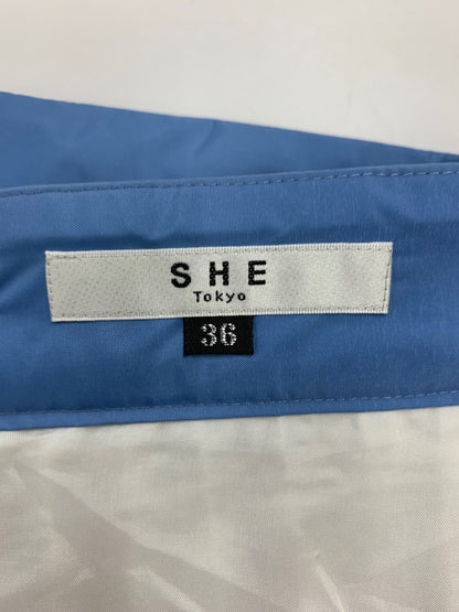 シートーキョー Vanessa S-SK-73 スカート 36 ブルー チュール プリーツ IT792DE76OZ9