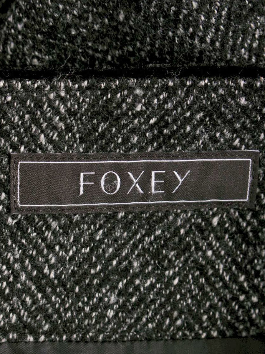 フォクシー 39203 スカート 38 ブラック アルパカ混 フレア ITGG5R3ZWBGB