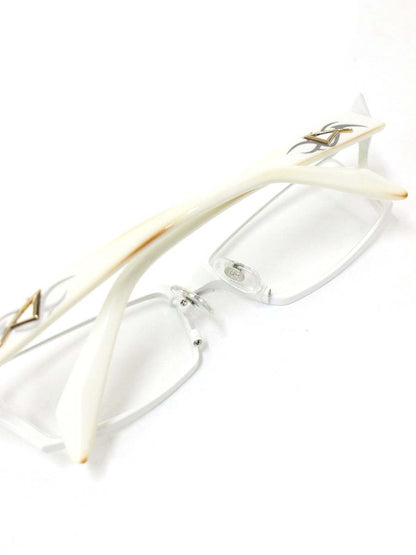 サムライ翔 リラックスライン 仁 SS-J208 LTD メガネ ホワイト 限定カラー メタルフレーム フルリム スクエア IT4WWHJ7C72G