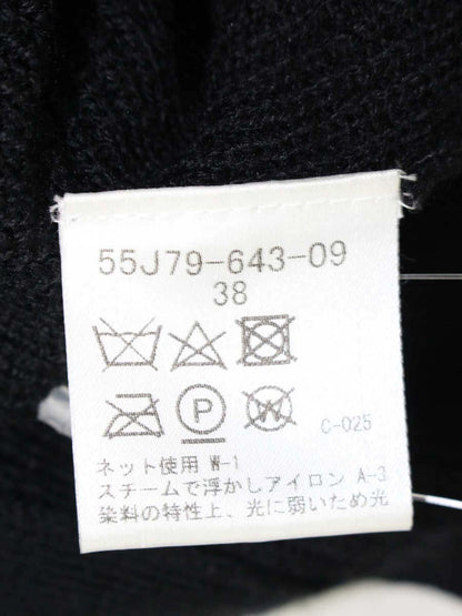 ブルーレーベルクレストブリッジ 55J79-643-09 ワンピース 38 ブラック ニット リボン ITLVS5S2Z54G 【SALE】